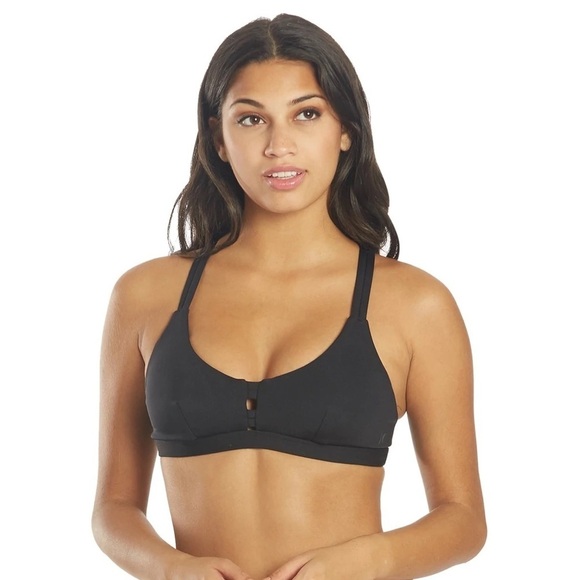 ☀️HURLEY☀️BLACK SPORT TOP COCO BEACH CHEEKY HIP BIKINI SET - Picture 3 of 14